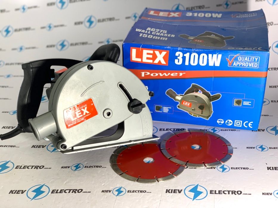 Штроборез LEX AG275 3100W + 2 диска Польша