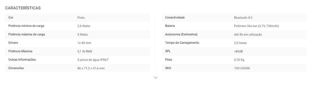 Caixa De Som JBL - Bluetooth Portátil Resistente À Água Ipx7