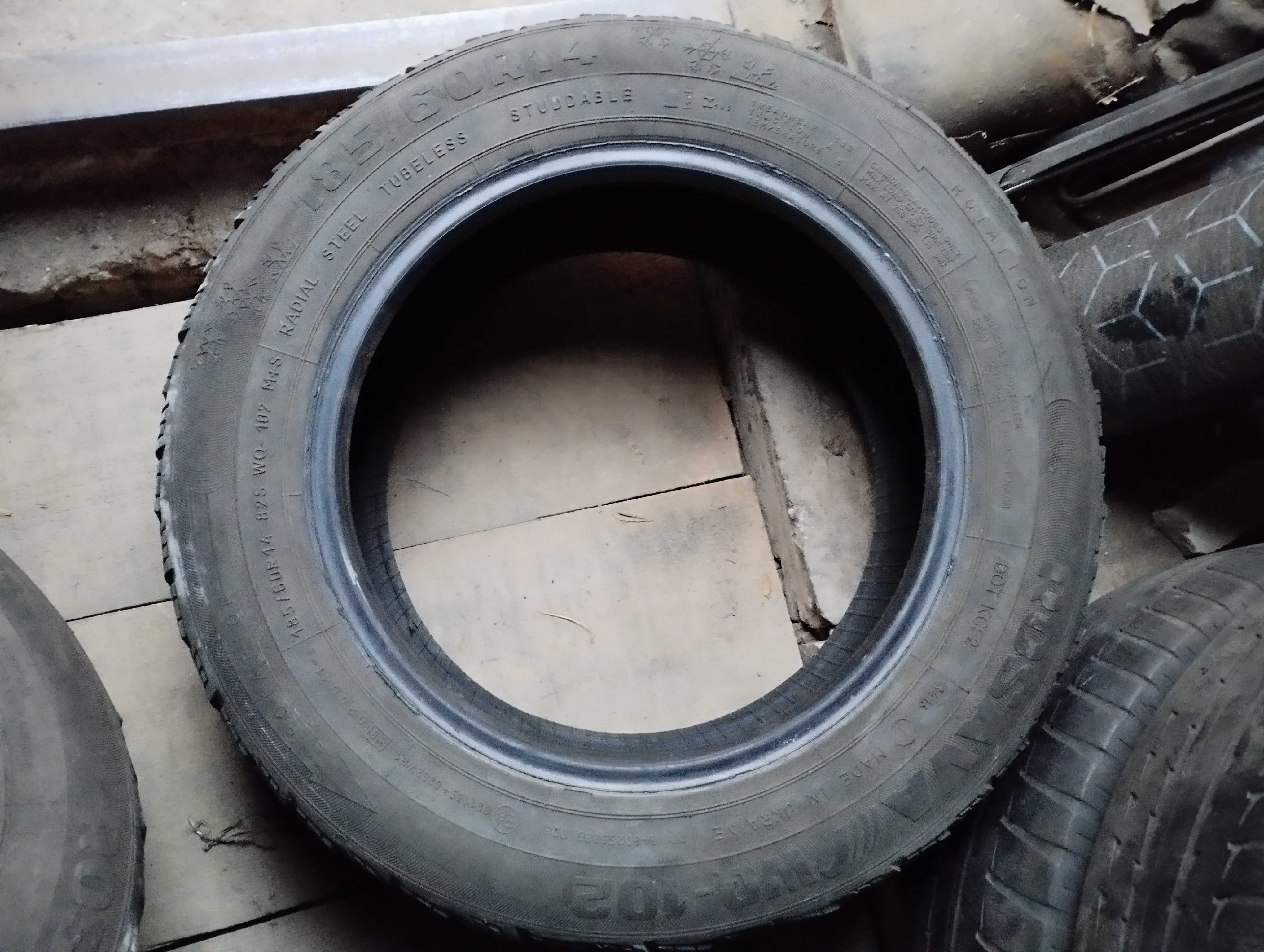 185/60 r14 Rosava WO 102 зимняя резина зима пара 1500грн