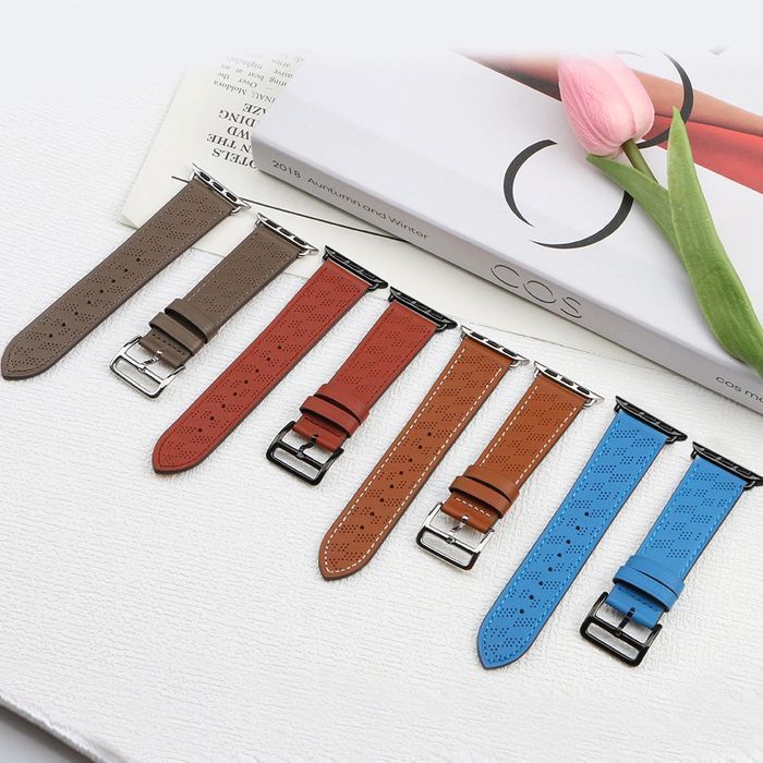 Strap Leather skórzany pasek Apple Watch (41, 40, 38 mm) brązowy