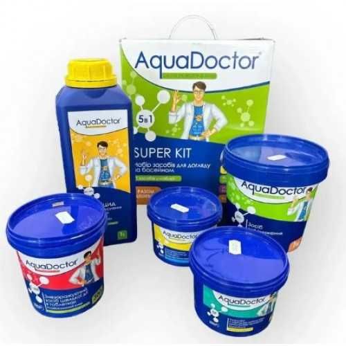 Химия для бассейна AquaDoctor Аква доктор хлор альгицид коагулянт pH-