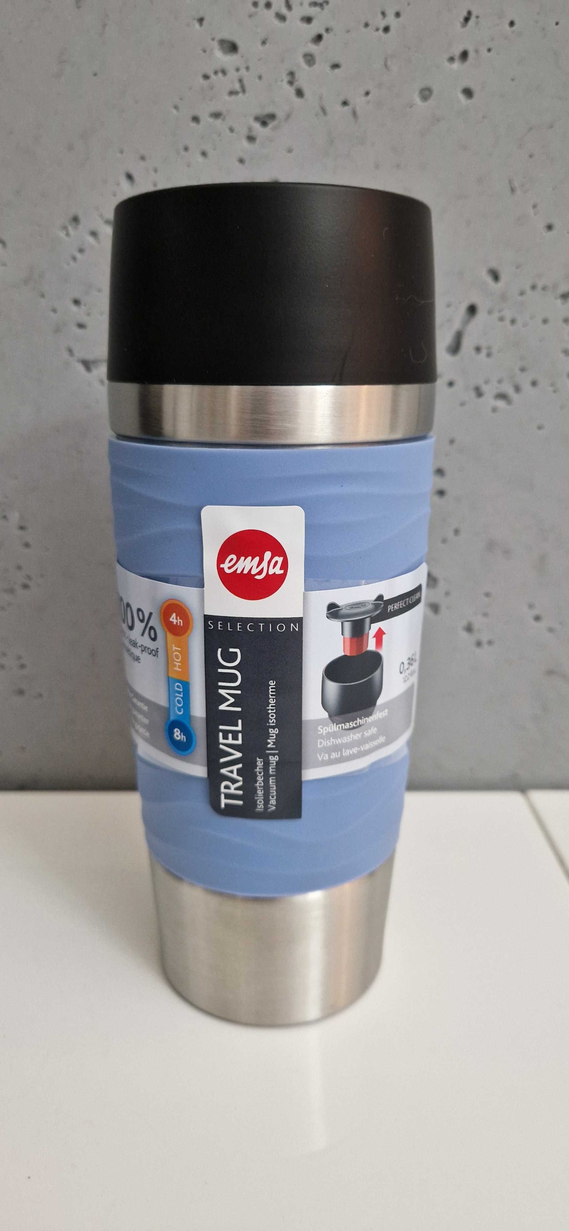 Kubek termiczny 0,36l niebieski Emsa