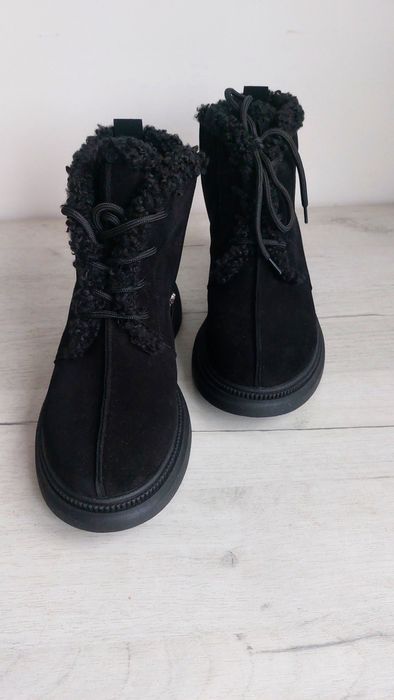 Черевики замшеві зимові, жіночі 39р (вказаний 40)