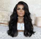 nowa naturalna peruka lace front 100% ludzki włos na co dzien