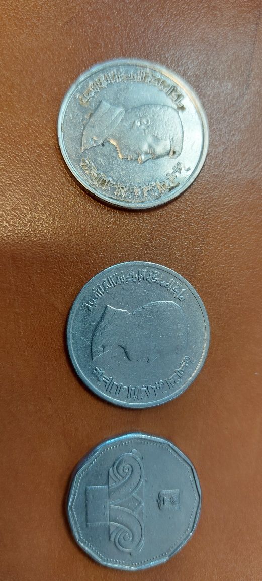 Komplet monet Jordania, Izrael, Tunezja,  Egipt  6 sztuk