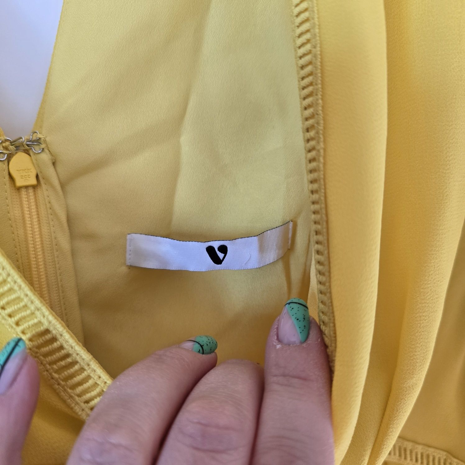 Sukienka letnia v by very 44 xxl plisowana midi koktajlowa asos krótki