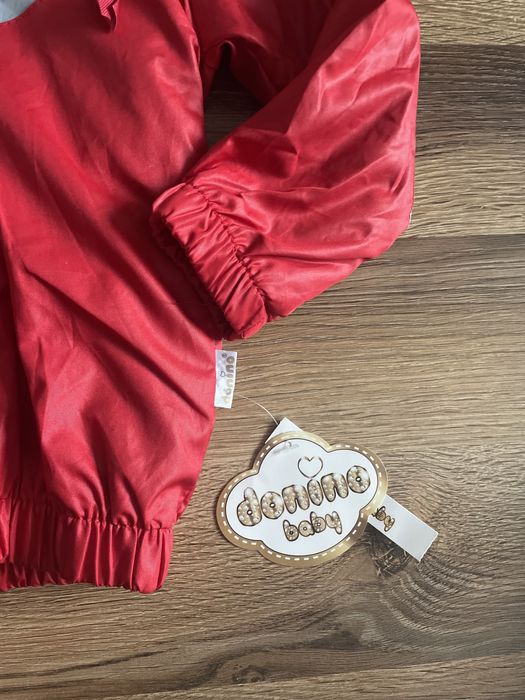 Kurtka wiosenna i bluzka z długim rękawem dla chłopca 12-18 m-cy nowe