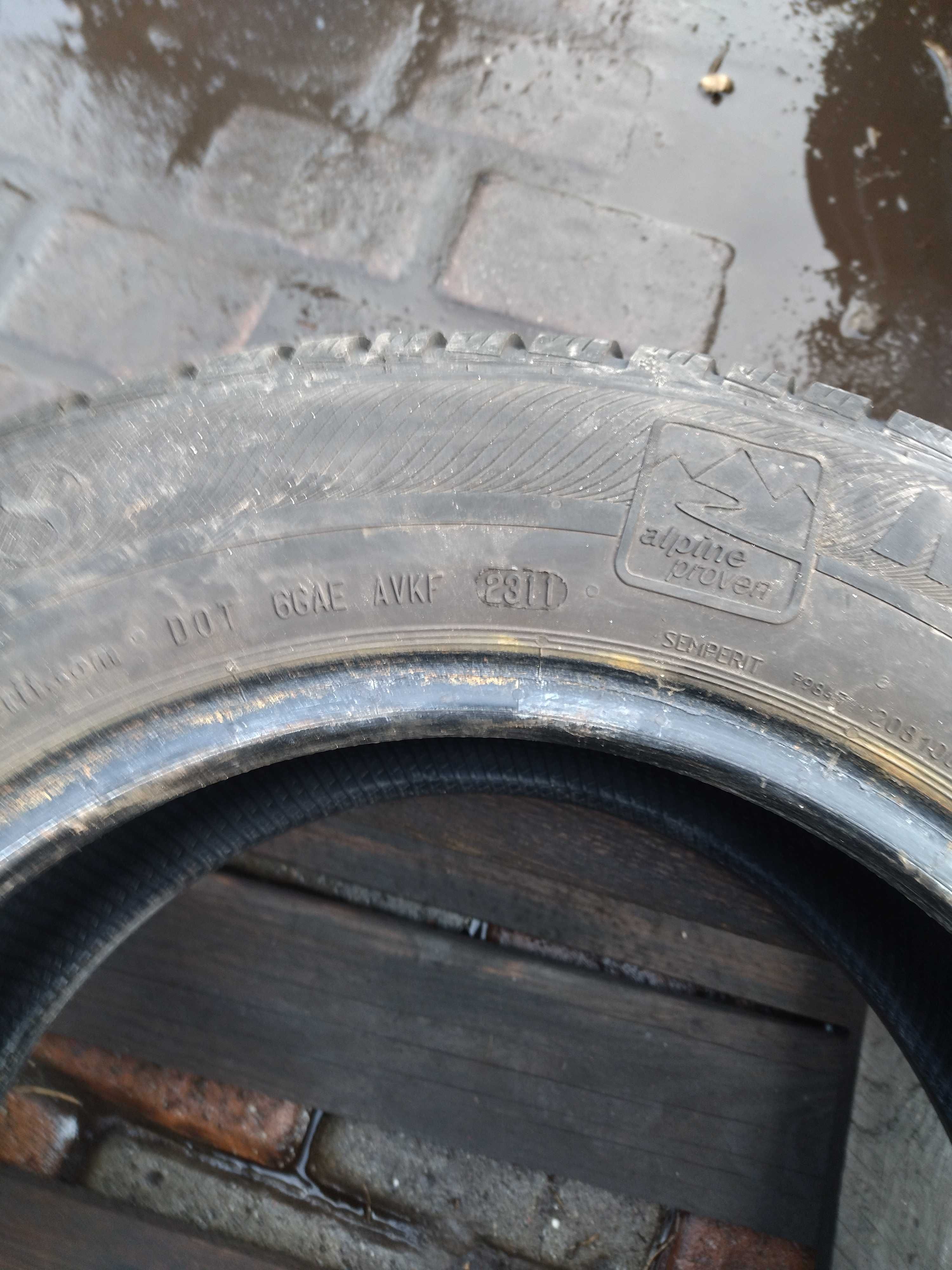 195/65R15 Semperit Master Grip 91T Dot2311 2szt. zima 7mm.