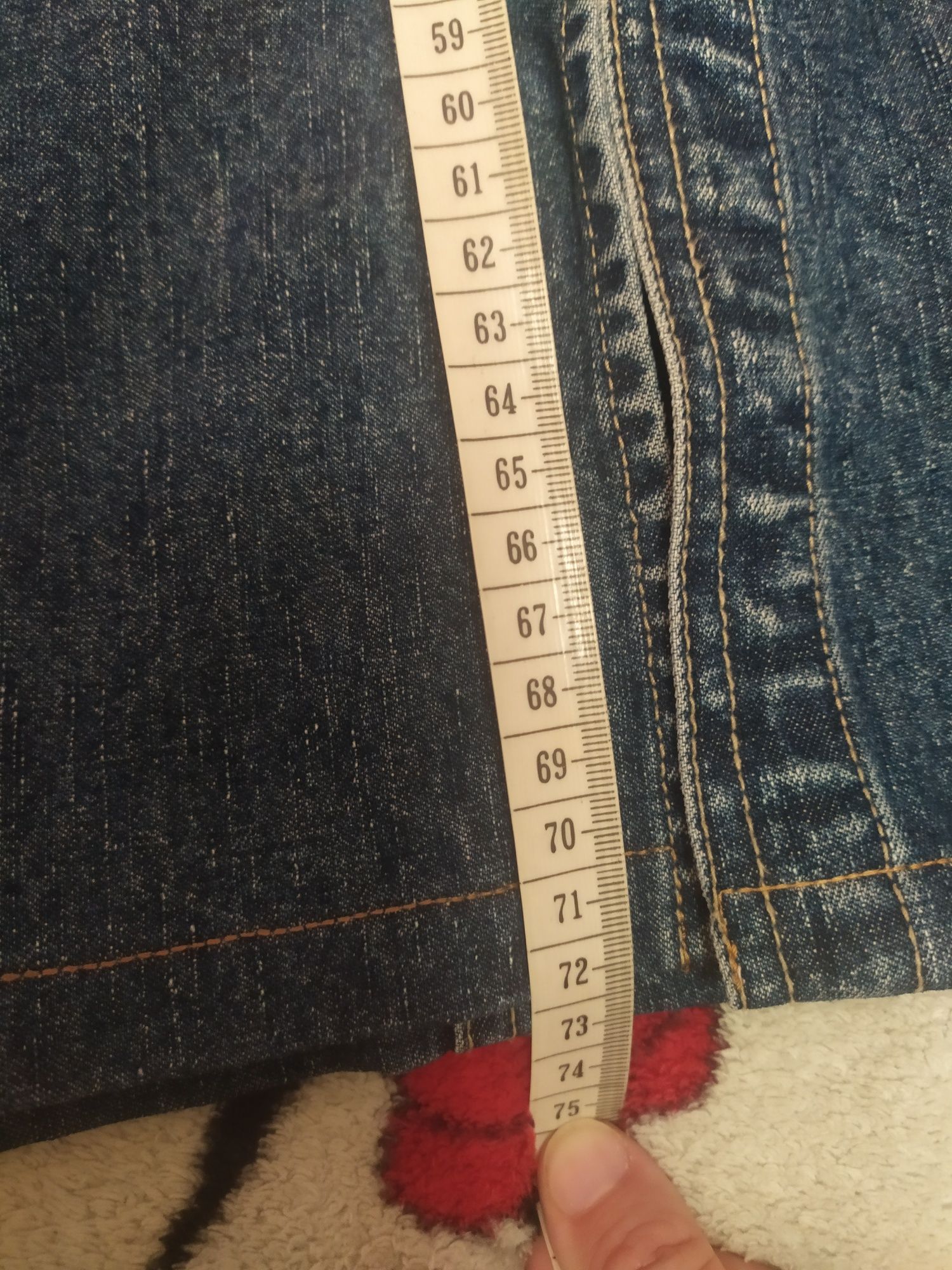 Spódnica dżinsowa jeans XL prosta