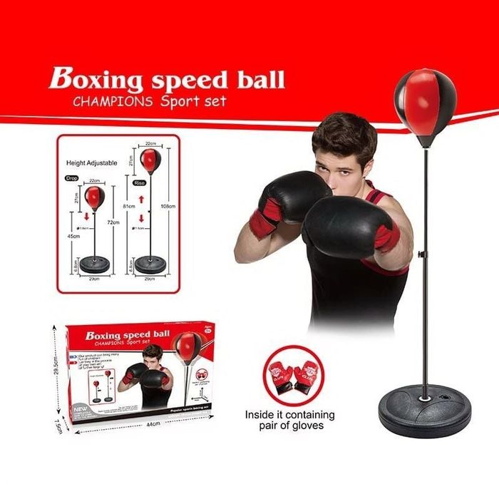 Боксерський набір на стійці до 125 см,боксерська груша,бокс дитячий