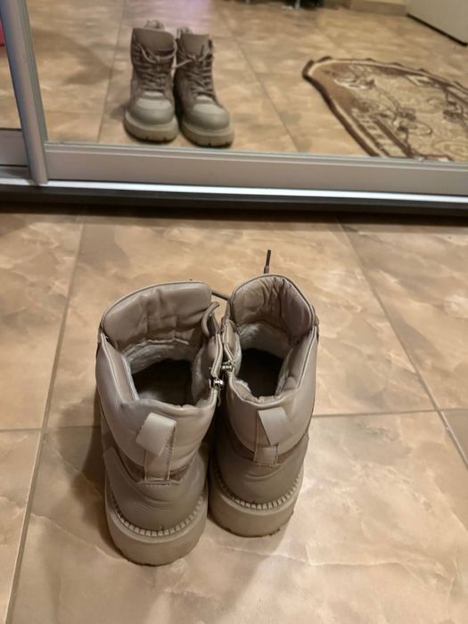 Зимові ботинки па широку ніжку, р.40