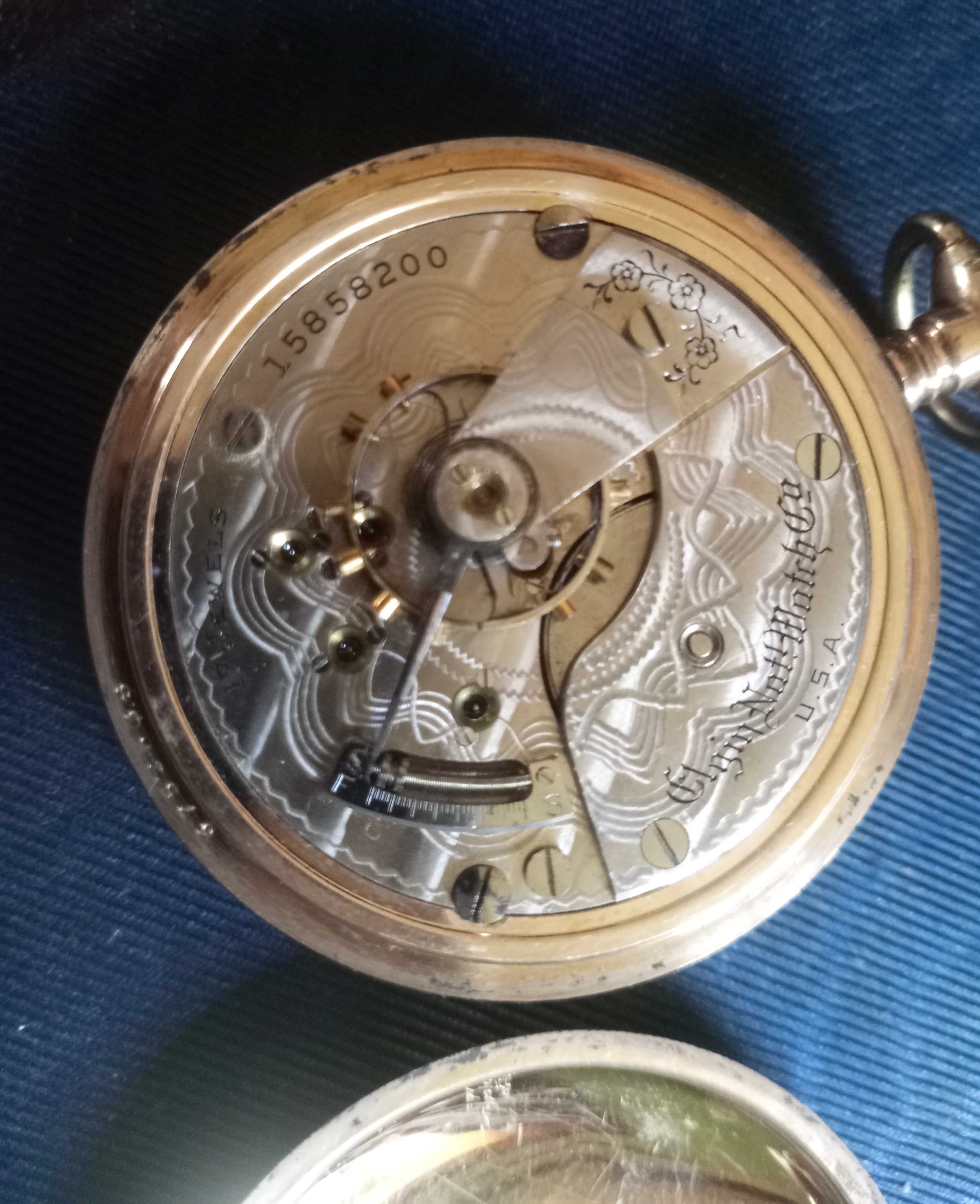 Relógio de Bolso Elgin Antigo 1908