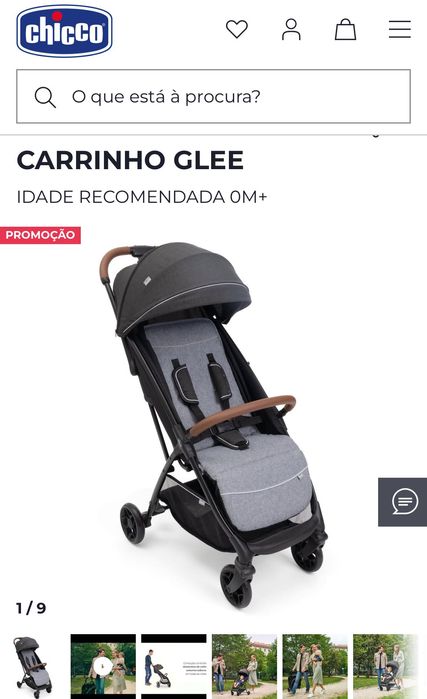 Carrinho bebê Chicco novo / oferta /  na caixa lacrado - modelo Glee
