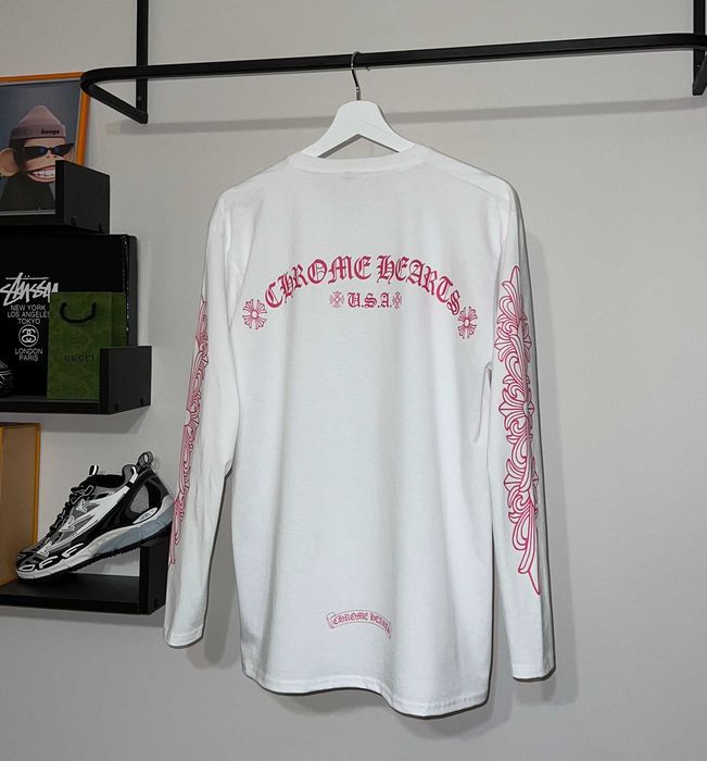 Лонгслів Chrome Hearts (білого кольору)