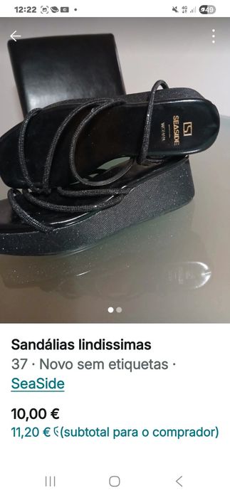 Vendo sandálias  nunca usadas lindas noite
