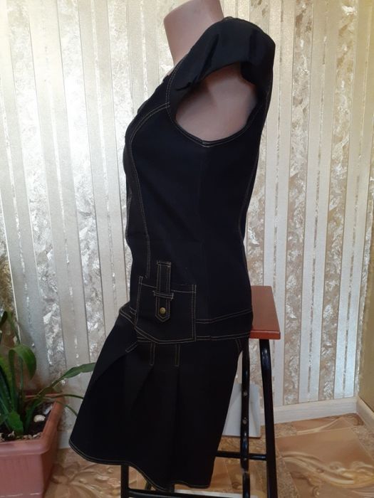 Сарафан Zemal, р. S-М платье натуральный коттон, джинсовое Турция