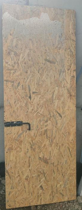 OSB brama garażowa, drzwi tymczasowe na budowę