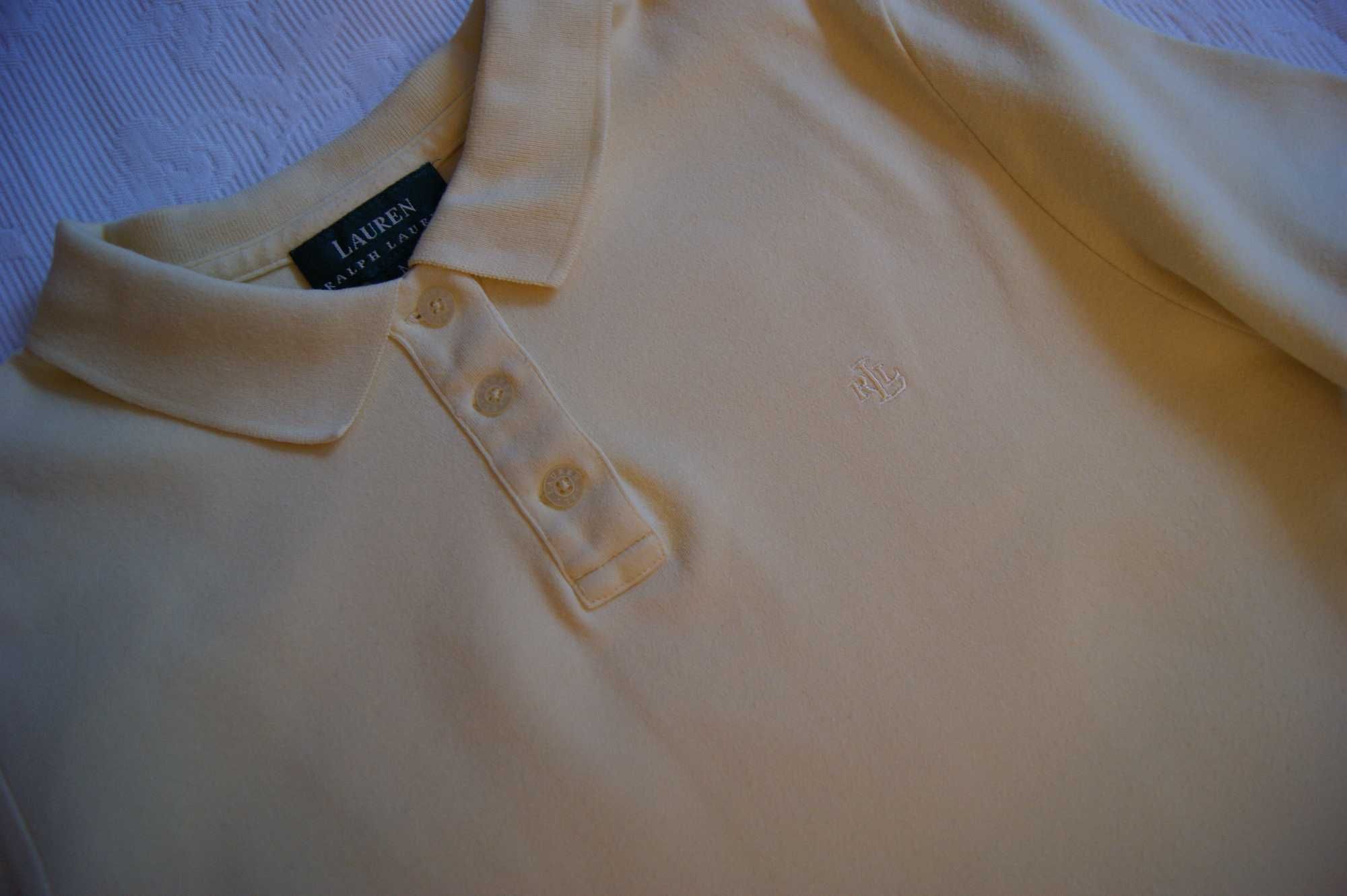 Żółta koszulka polo - Ralph Lauren roz.M