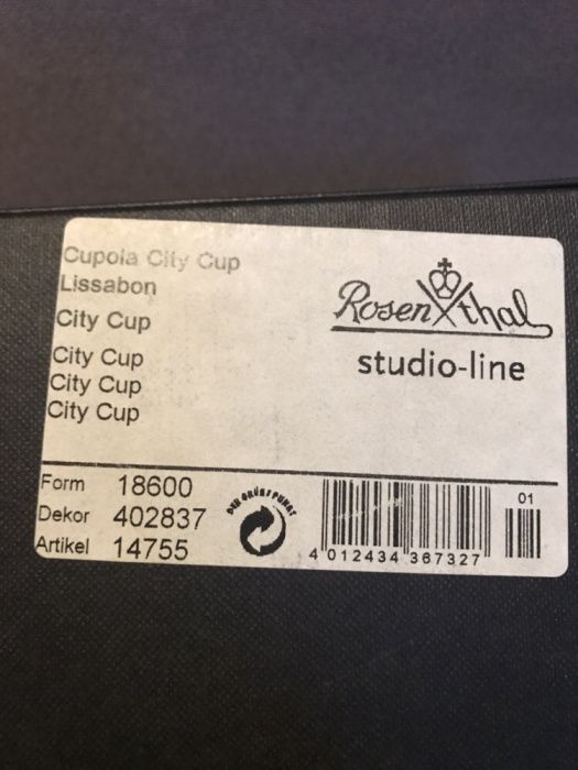 ROSENTHAL Studio-Line Lissabon Cup Mug Lisbon Helena Ladeiro 37