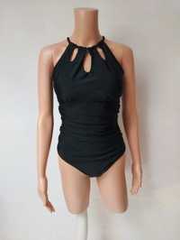 Nowy czarny kostium strój kąpielowy jednoczęściowy otwory XXL Cupshe