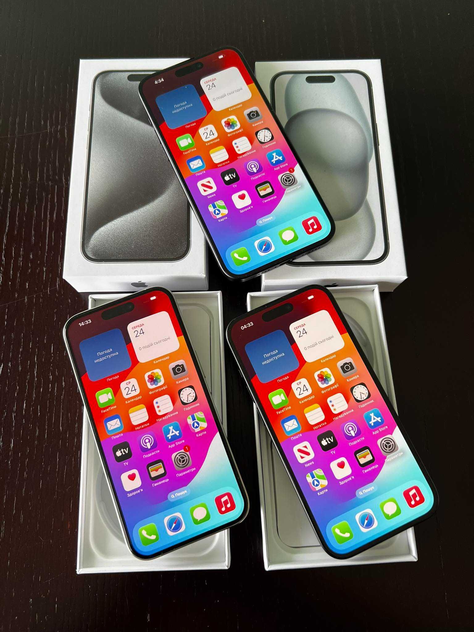 Європа Як нові New Apple iPhone 15 Pro / 15 Plus 128gb Neverlock Гаран