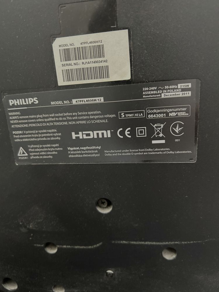 Telewizor Philips 47 PFL4606h FHD