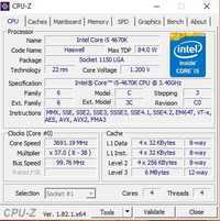 Procesor Intel i5 4670K x4 turbo 3.8Ghz na podstawkę LGA1150