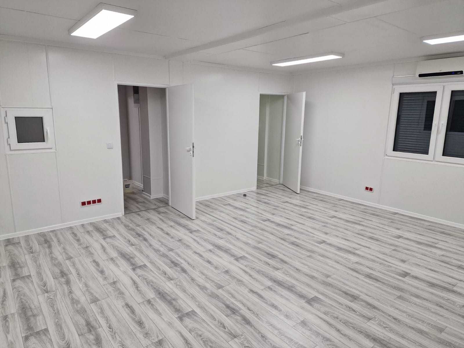 Zestaw kontenerów biurowych handlowych 72m2 7016 RAL