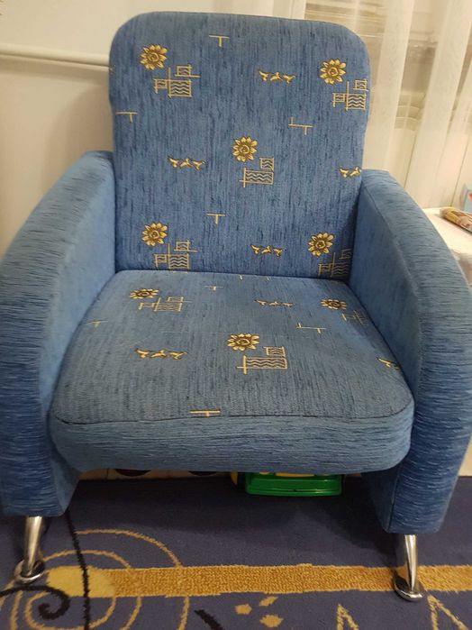 Fotele 2 sztuki niebieskie