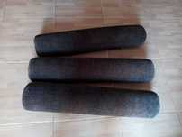 3 rolos/chouriços 64cm castanho escuro aveludado