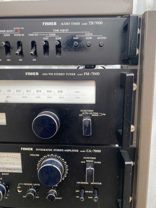 Fisher 7000  wzmacniacz  magnetofon ,tuner, timer