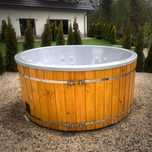 Balia ogrodowa 225cm piec zewnętrzny ruska bania beczka hot tub spa