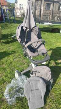 wózek stokke xplory v4 grey melange