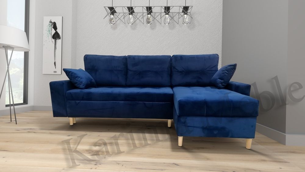 Narożnik Izi sprężyny welur