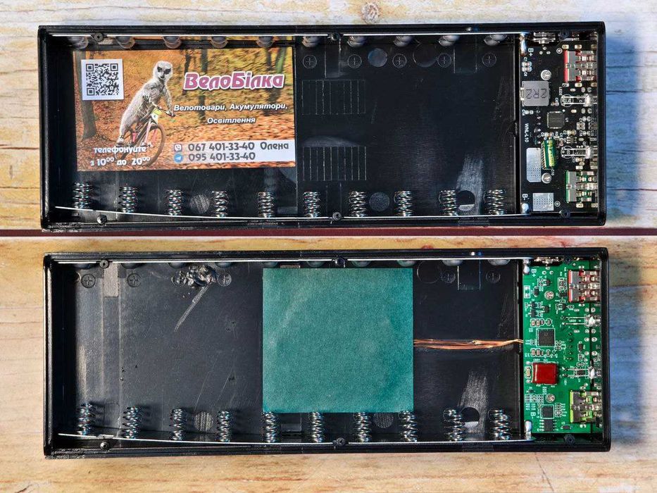 Корпус 18650 на 20 АКБ швидка PD бездротова wireless зарядка powerbank