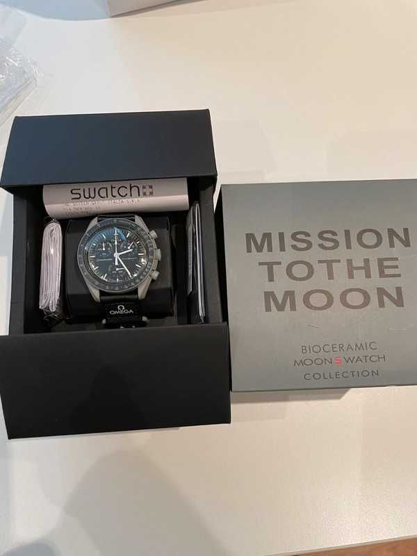 Omega x Swatch Moon SO33M100 Laserowy Grawer