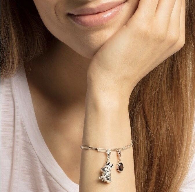 Срібна підвіска шарм Thomas Sabo, собачка Бульдог