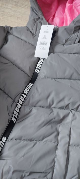 Kurtka 116 dziewczęca przejściowa odblaskowa