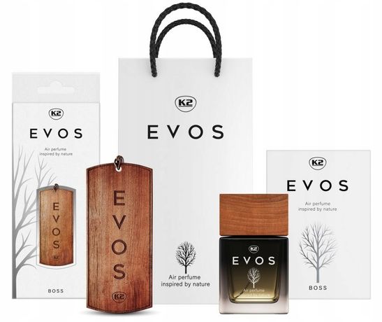 Zestaw Prezentowy Evos Perfumy Samochodowe + Zawieszka Zapach Boss