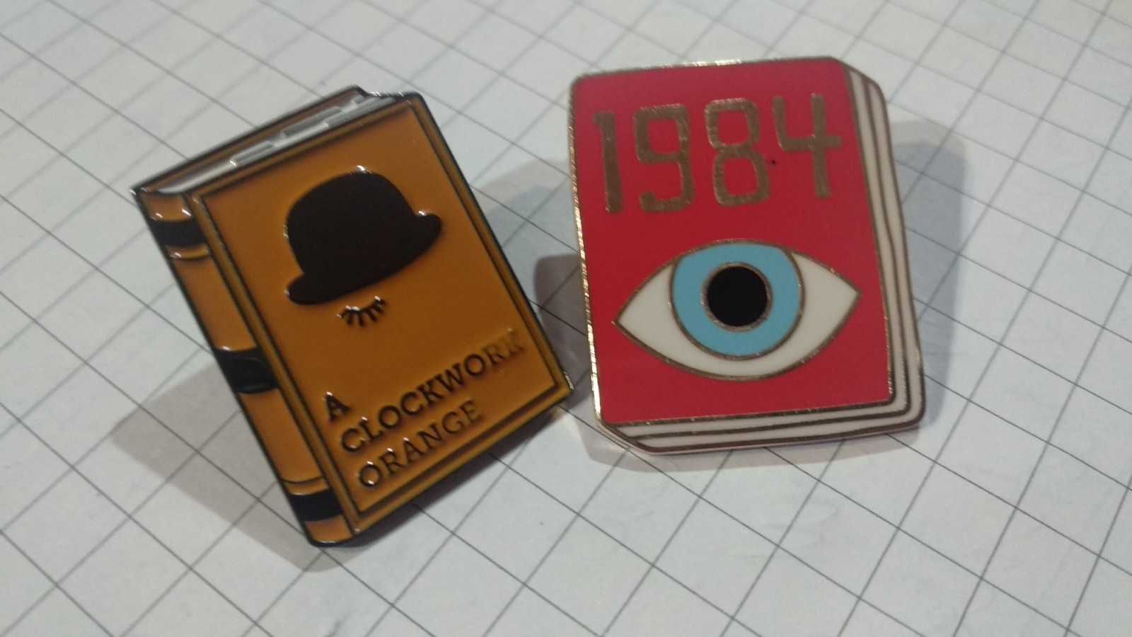 значок пин Джордж Оруэлл George Orwell 1984 Кубрик заводной апельсин
