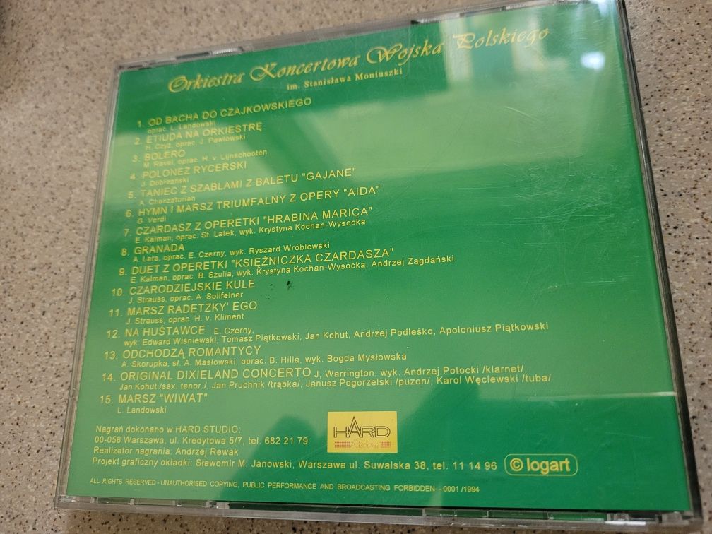 CD Orkiestra Koncertowa Wojska Polskiego im.St.Moniuszki 1994 Logard