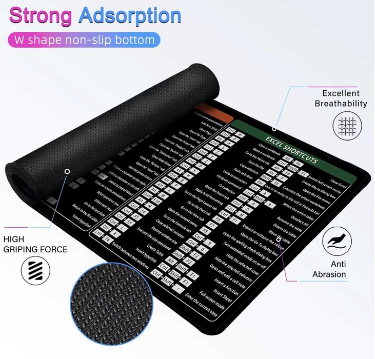 Великий геймерський килимок 600×300×2 мм (для миші та клавіатури)