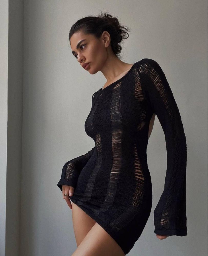 Туніка на пляж вязана zara