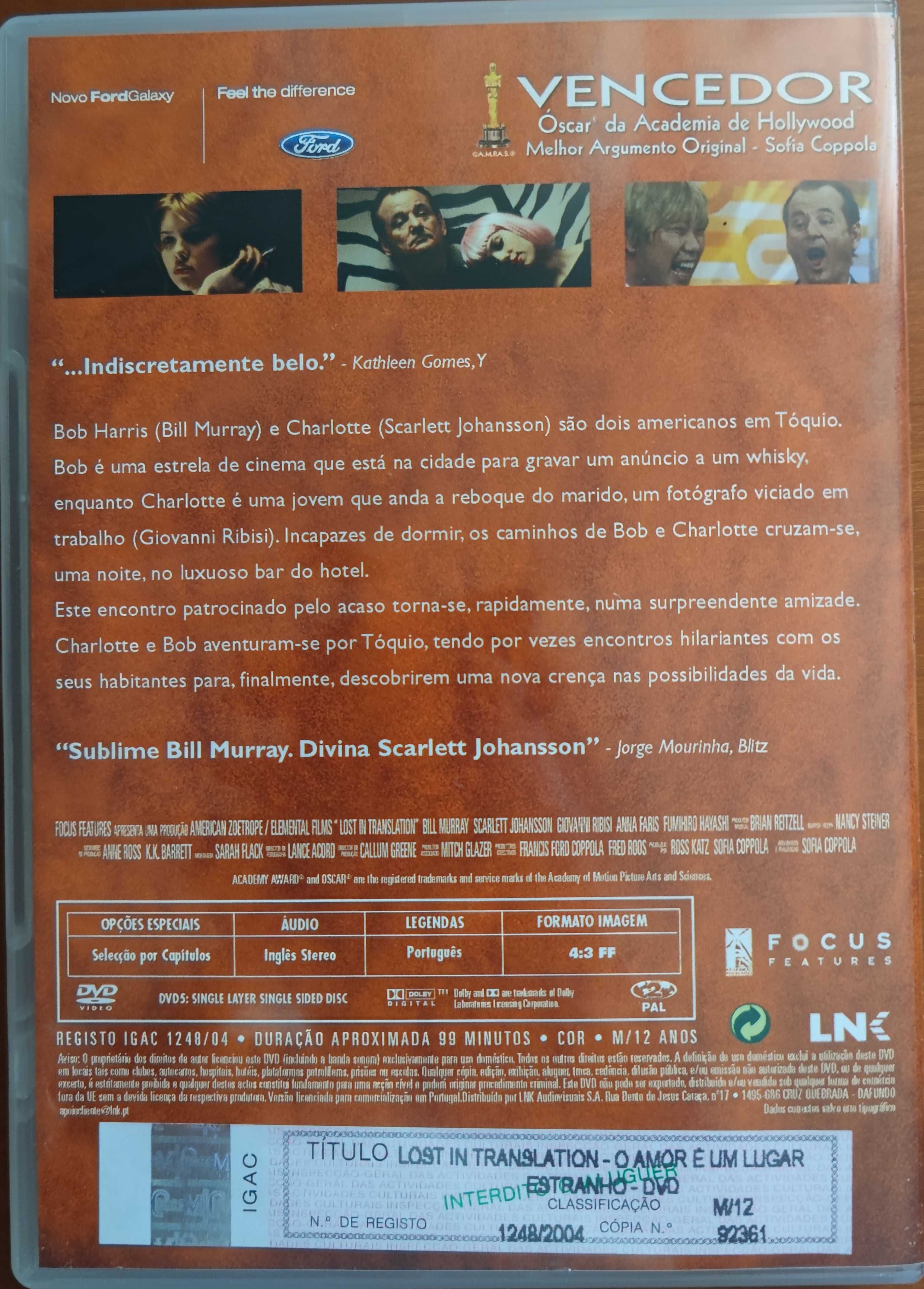 DVD Lost in Translation