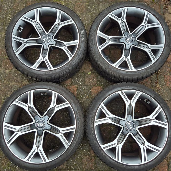 ZIMA KOŁA 19&#039;&#039; ORYGINAŁ KIA STINGER 225/40 R19 255/35 R19 +CZUJNIKI