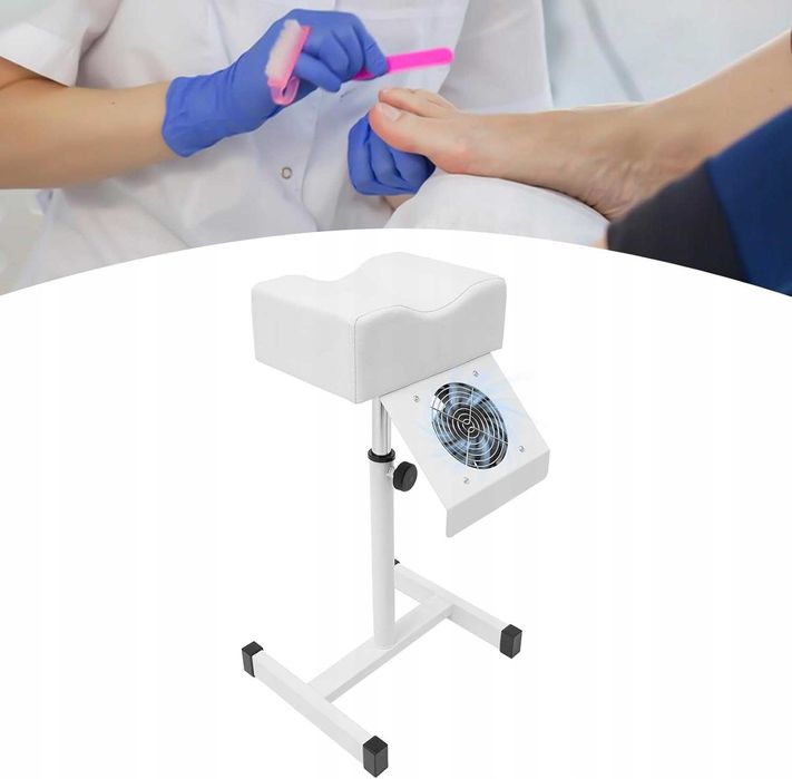 Profesjonalny PODNÓŻEK KOSMETYCZNY do PEDICURE z pochłaniaczem BIAŁY