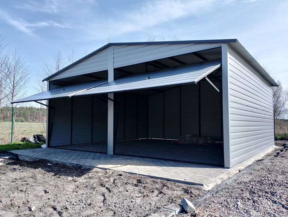 OCYNK Garaż Blaszany OCYNKOWANY-NA BUDOWĘ- Garaże Blaszane - Maj-Blach