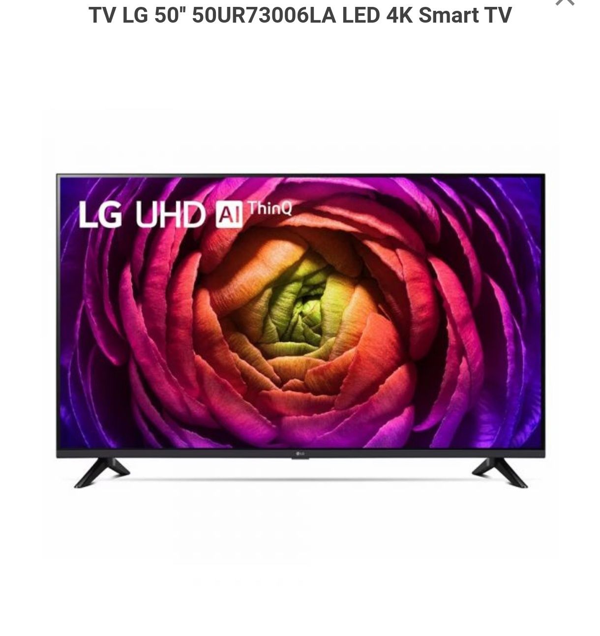 TV LG 50UR73006LA (LED - 50'' - 127 cm - 4K Ultra HD - Smart Tv)