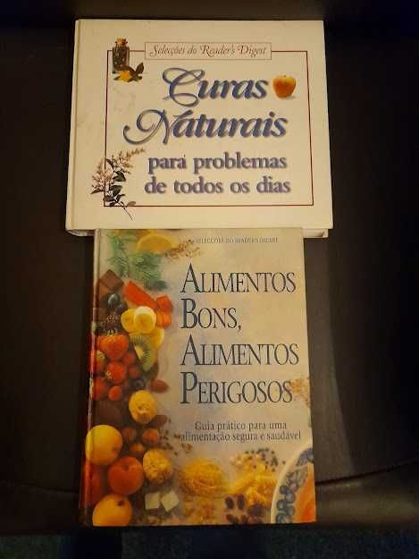 Livros de diferentes temáticas usados.