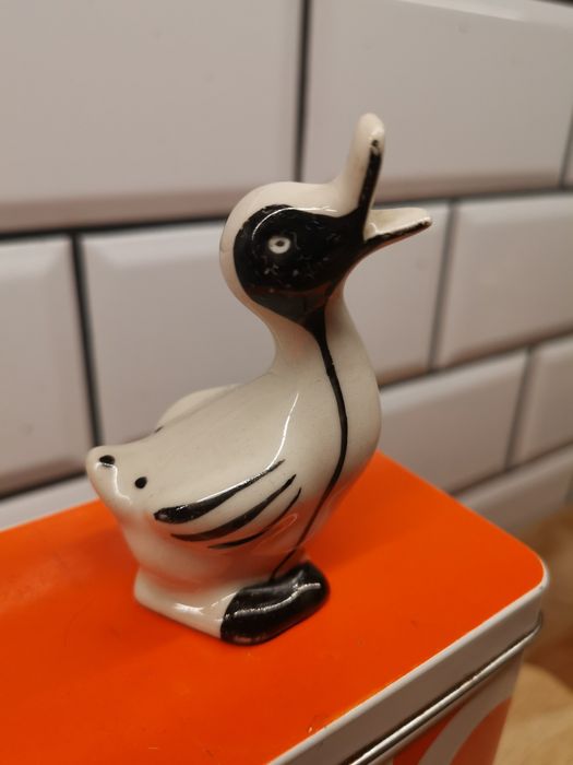 Kaczka Chodzież figurka kaczor porcelana